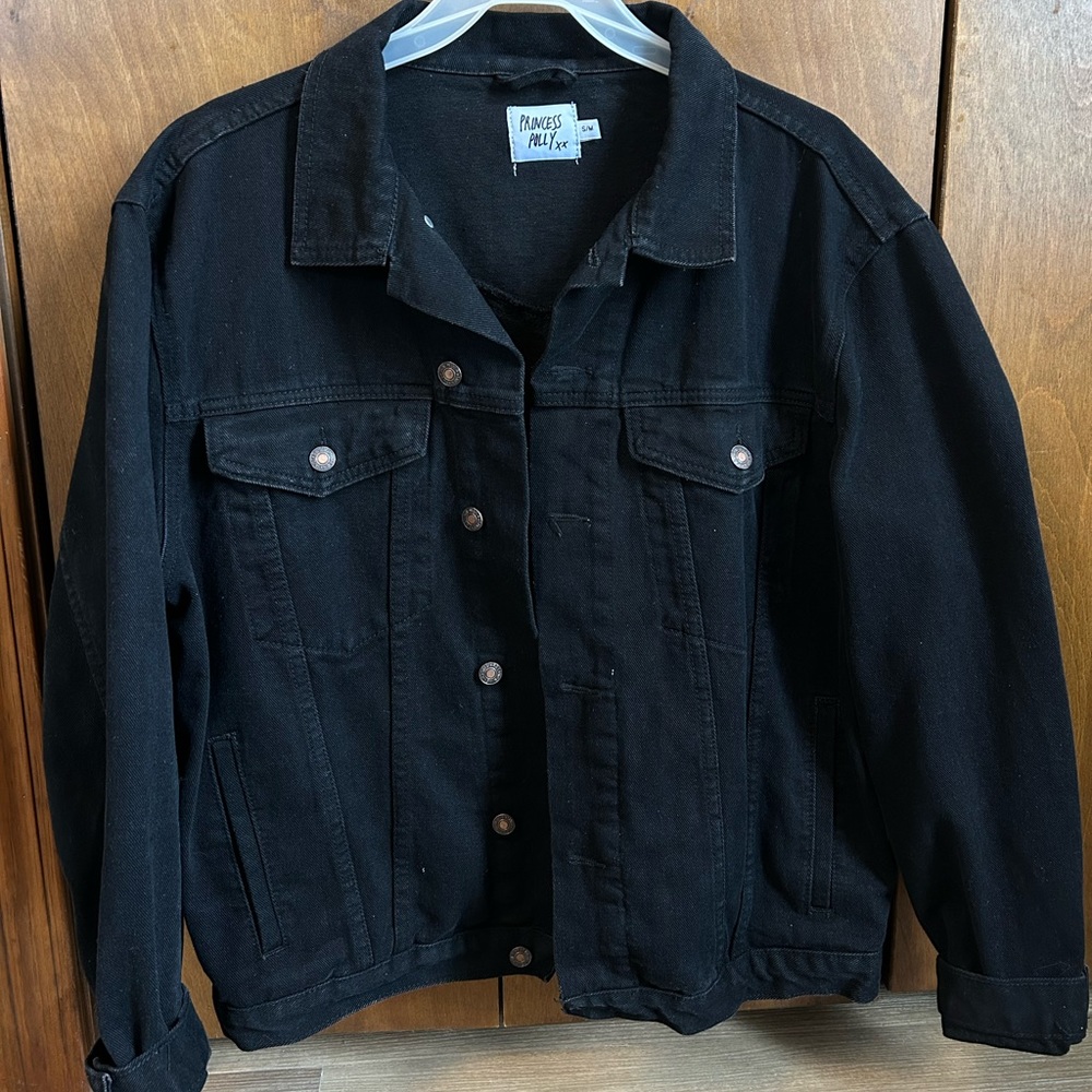 Princess Polly Black Denim Jean Jacket